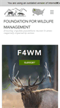 Mobile Screenshot of foundationforwildlifemanagement.org